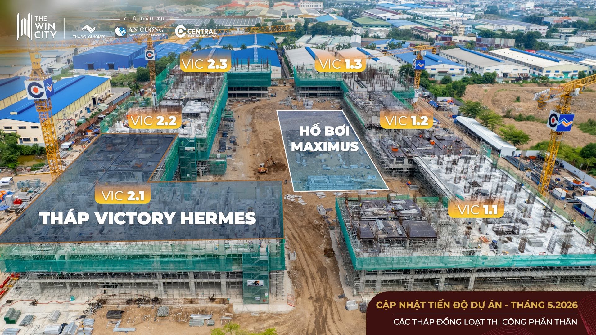 The Win City - Tiến độ thi công