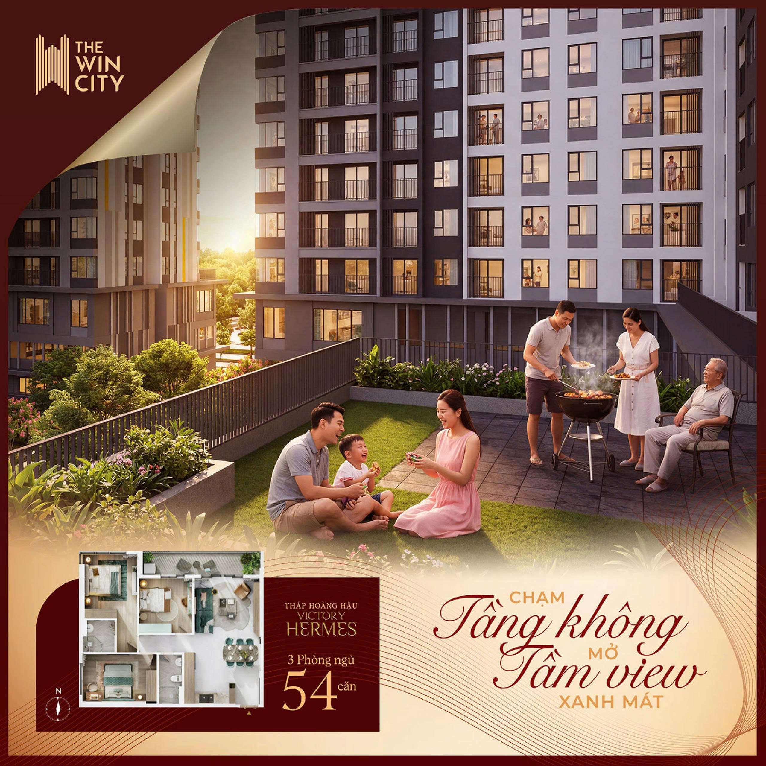 Layout căn hộ The Win City