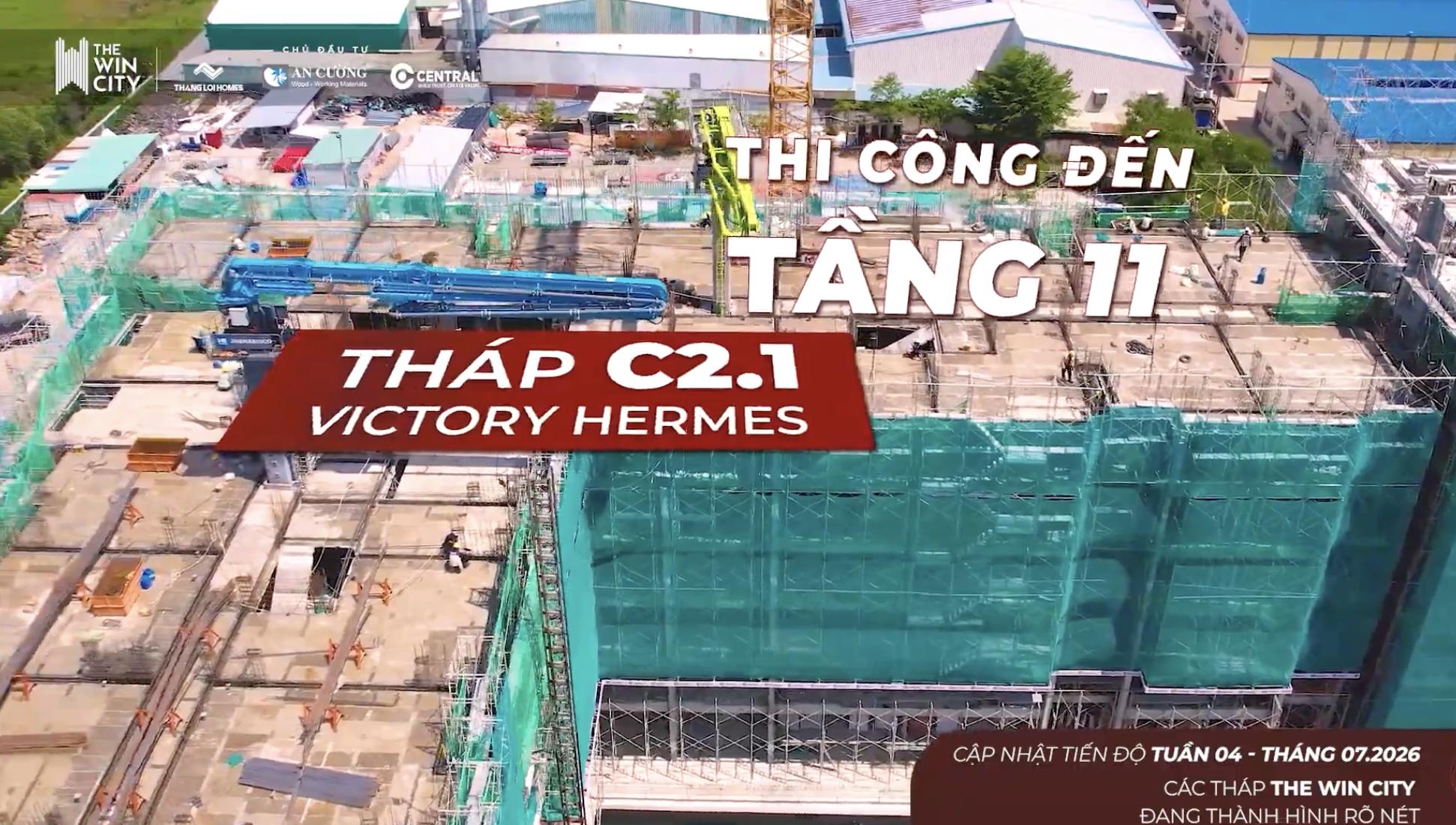 tiến độ xây dựng the win city