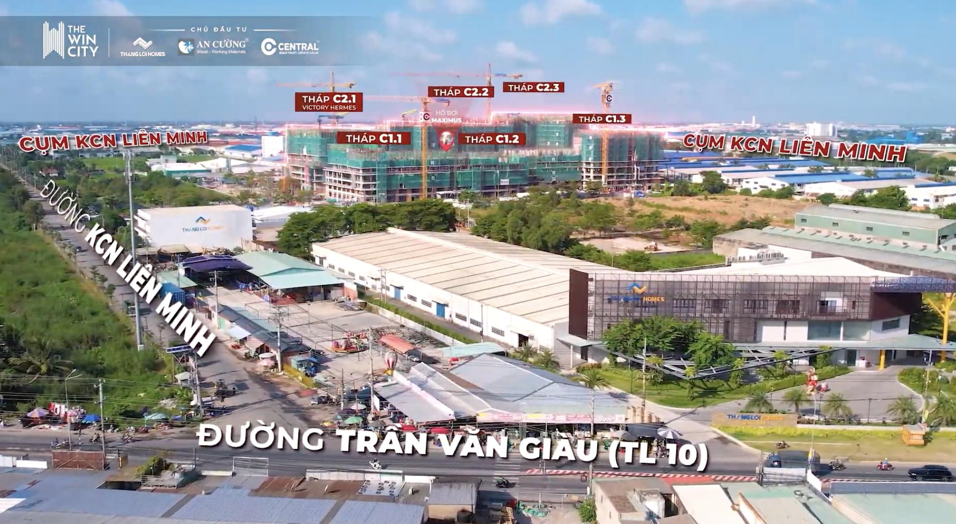 tiến độ xây dựng the win city