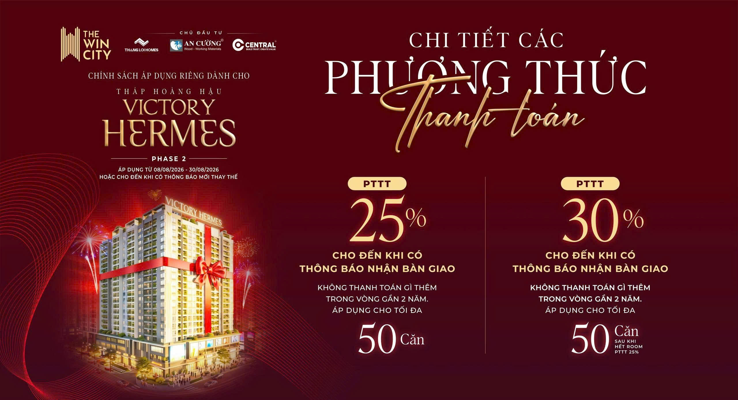 Phương thức thanh toán The Win City